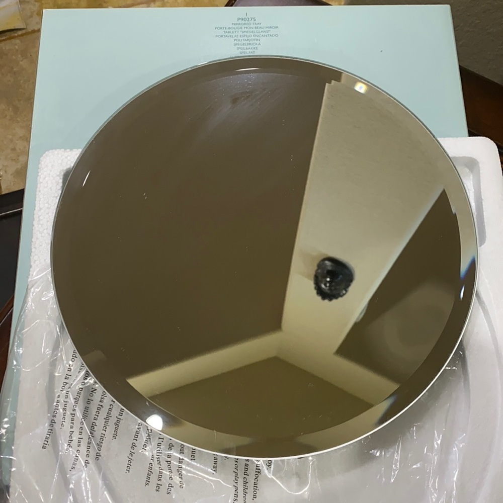 Mirrored Candle plate